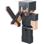 Minecraft Build-A-Portal Steve in Netherite Armor Figure