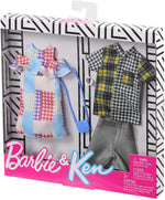 Barbie Fashion Pack with 1 Outfit for Barbie Doll and 1 for Ken Doll