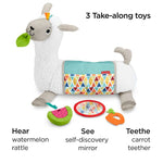 Grow-with-Me Tummy Time Plush Llama with 3-Toys