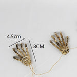 12 Ghost Hand Skeleton Knuckle Halloween Decoration Props