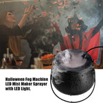 Halloween Mist Maker Fogger Smoke Fog Machine with 12 Color Changing LEDs