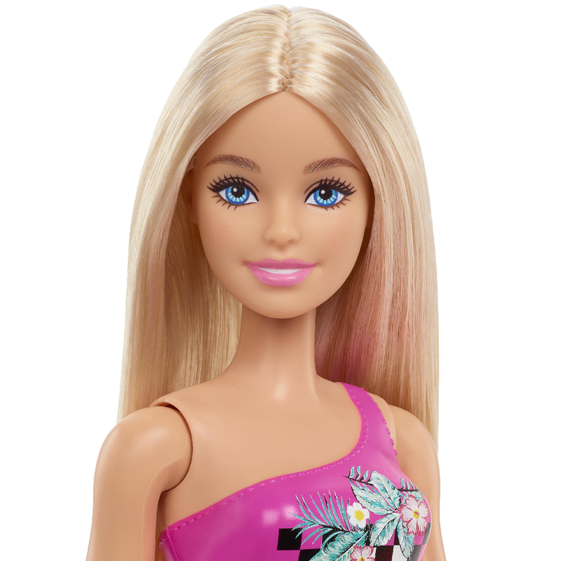 Barbie Beach Doll Tropical Checkers Blonde