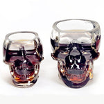 Crystal Skull Shaped Clear Glass Vodka Cocktail Whiskey Wine Shot Glasses Halloween Party Supplies Drinkware