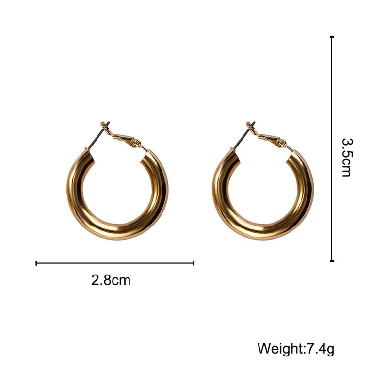 Women's Fashion Oversize Hoop Statement Earrings