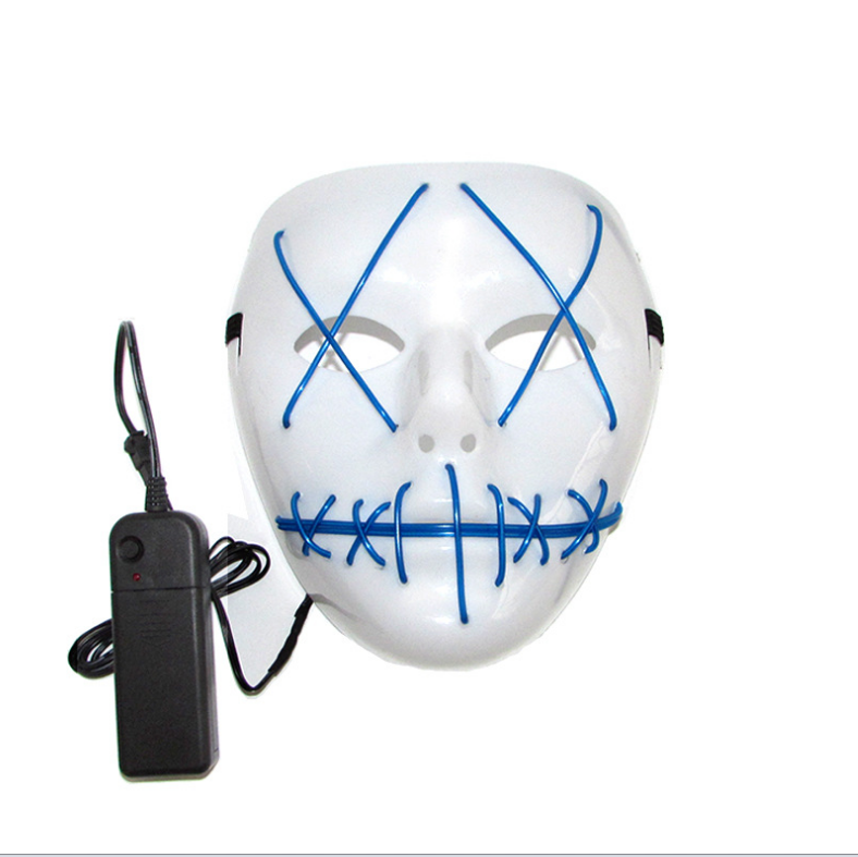 Halloween Scary Mask Cosplay Led Costume Mask Light Up The Purge Movie