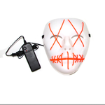 Halloween Scary Mask Cosplay Led Costume Mask Light Up The Purge Movie