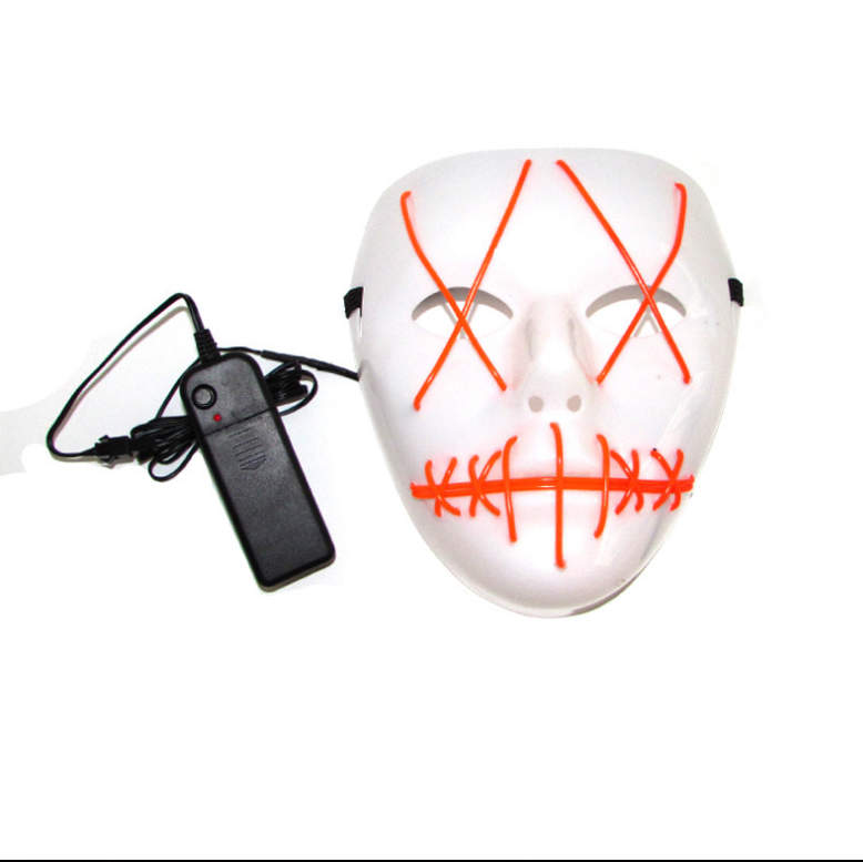 Halloween Scary Mask Cosplay Led Costume Mask Light Up The Purge Movie