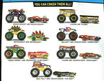 Hot Wheels Monster Trucks Haul Y'all and Crushed Wagon Flat Iron