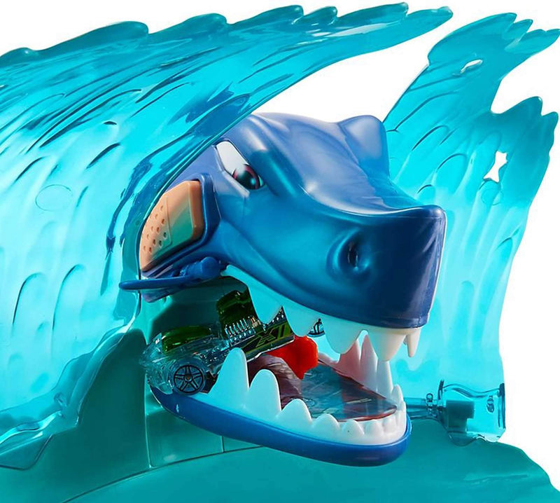 Hot Wheels City Shark Beach Battle Challenge Play Set Square Imports