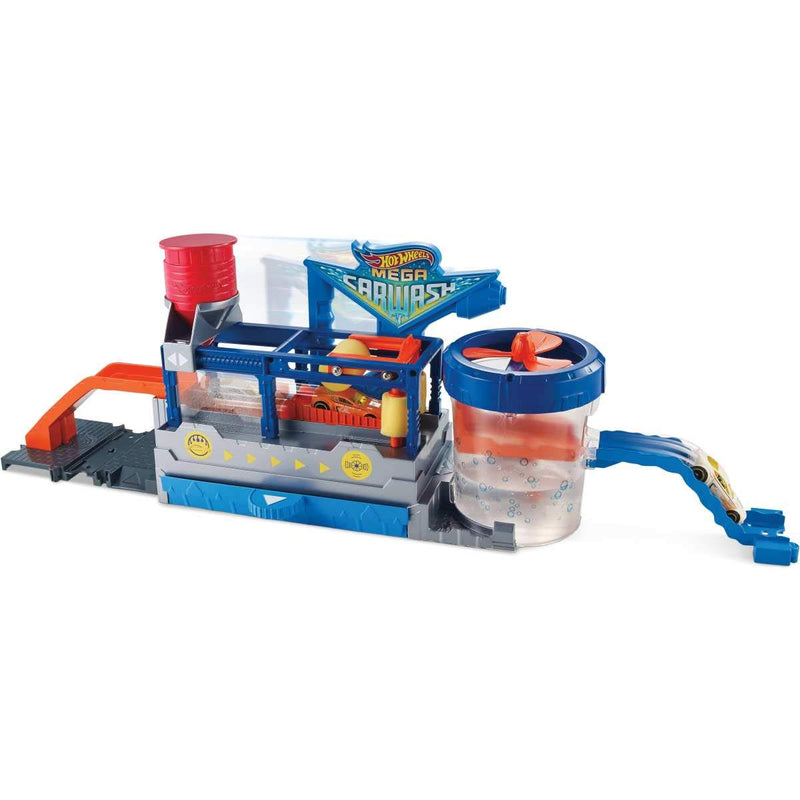 Hot Wheels Color Change Mega Car Wash and Cars and Conveyer Belt