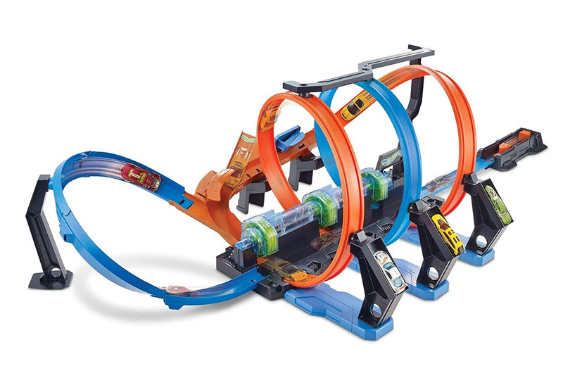 Hot Wheels Corkscrew Crash Track Launch Set with One Vehicle