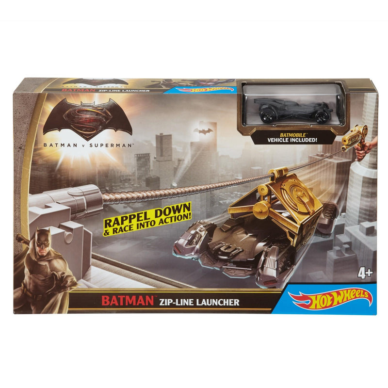 Hot Wheels DC Universe Batman Zipline Launcher Track Set