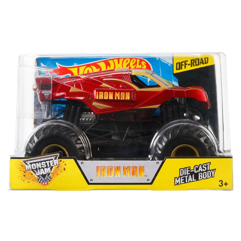 Hot Wheels Monster Jam Off-Road Iron Man Die-Cast Metal Body Vehicle