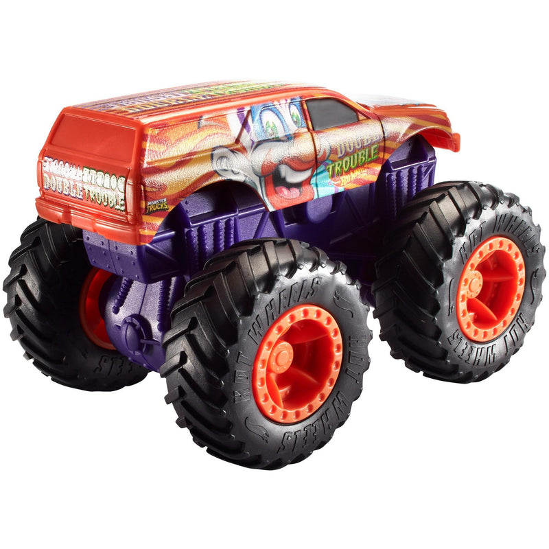 Hot Wheels Monster Trucks 1:43 Scale Double Trouble Rev Tredz Truck