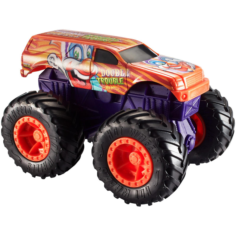 Hot Wheels Monster Trucks 1:43 Scale Double Trouble Rev Tredz Truck