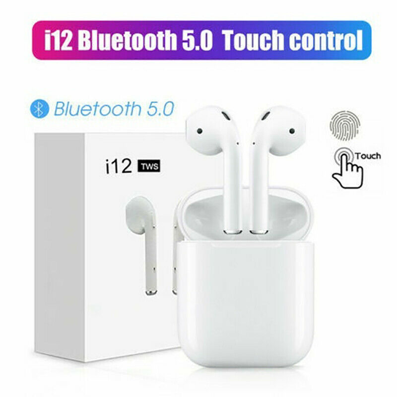 i12 Touch TWS Wireless Earbuds Bluetooth 5.0 Earphone For Apple Airpods iPhone