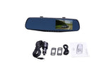 HD 1080P In-Car Rear View Mirror 2.7" Monitor Dash Cam Recorder Camera Dual lens