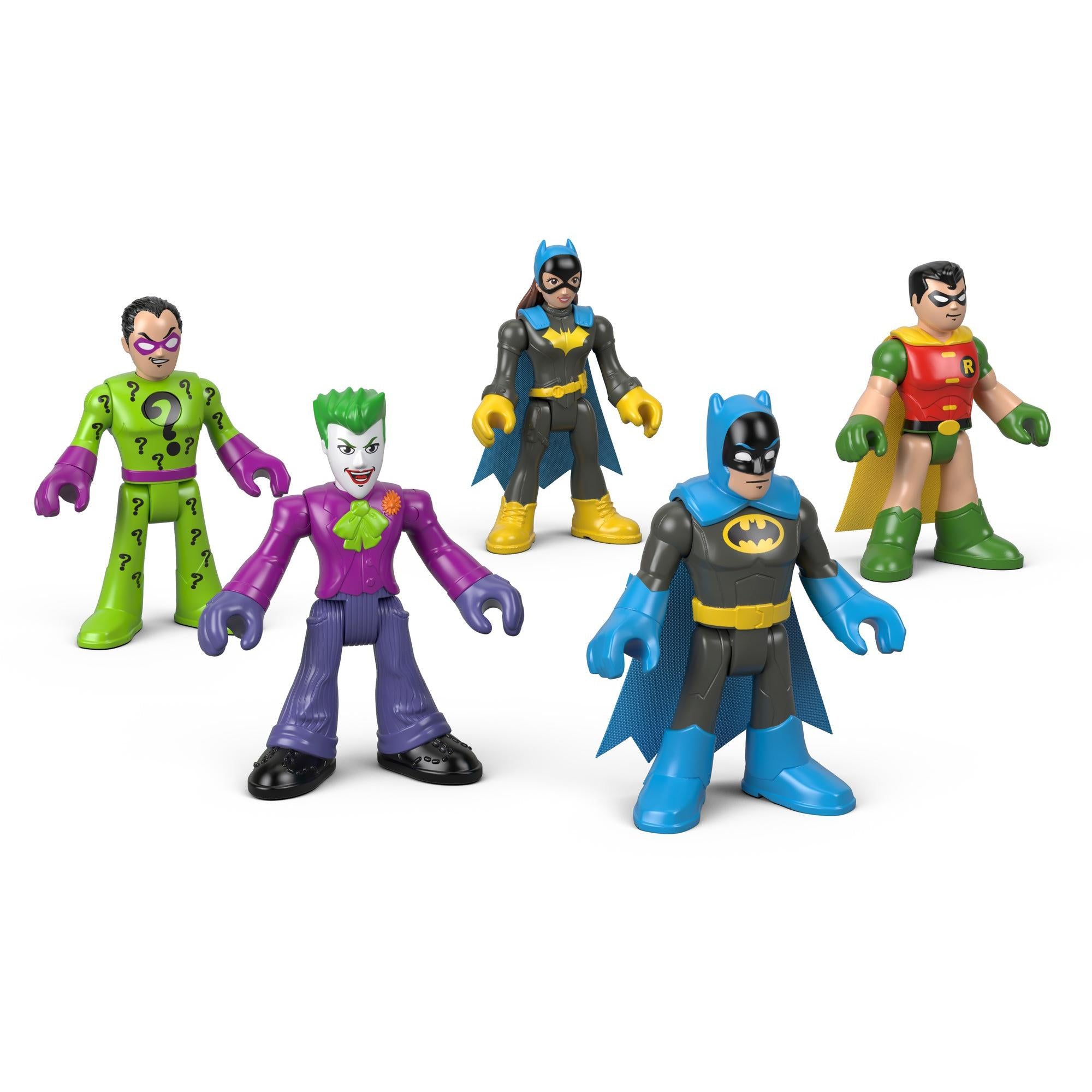 Imaginext DC Heroes Super Villains Batman Robin Batgirl Joker