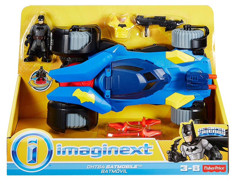 Imaginext DC Super Friends Deluxe Batmobile Vehicle with Batman Figure Square Imports
