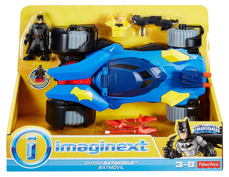 Imaginext DC Super Friends Deluxe Batmobile Vehicle with Batman Figure
