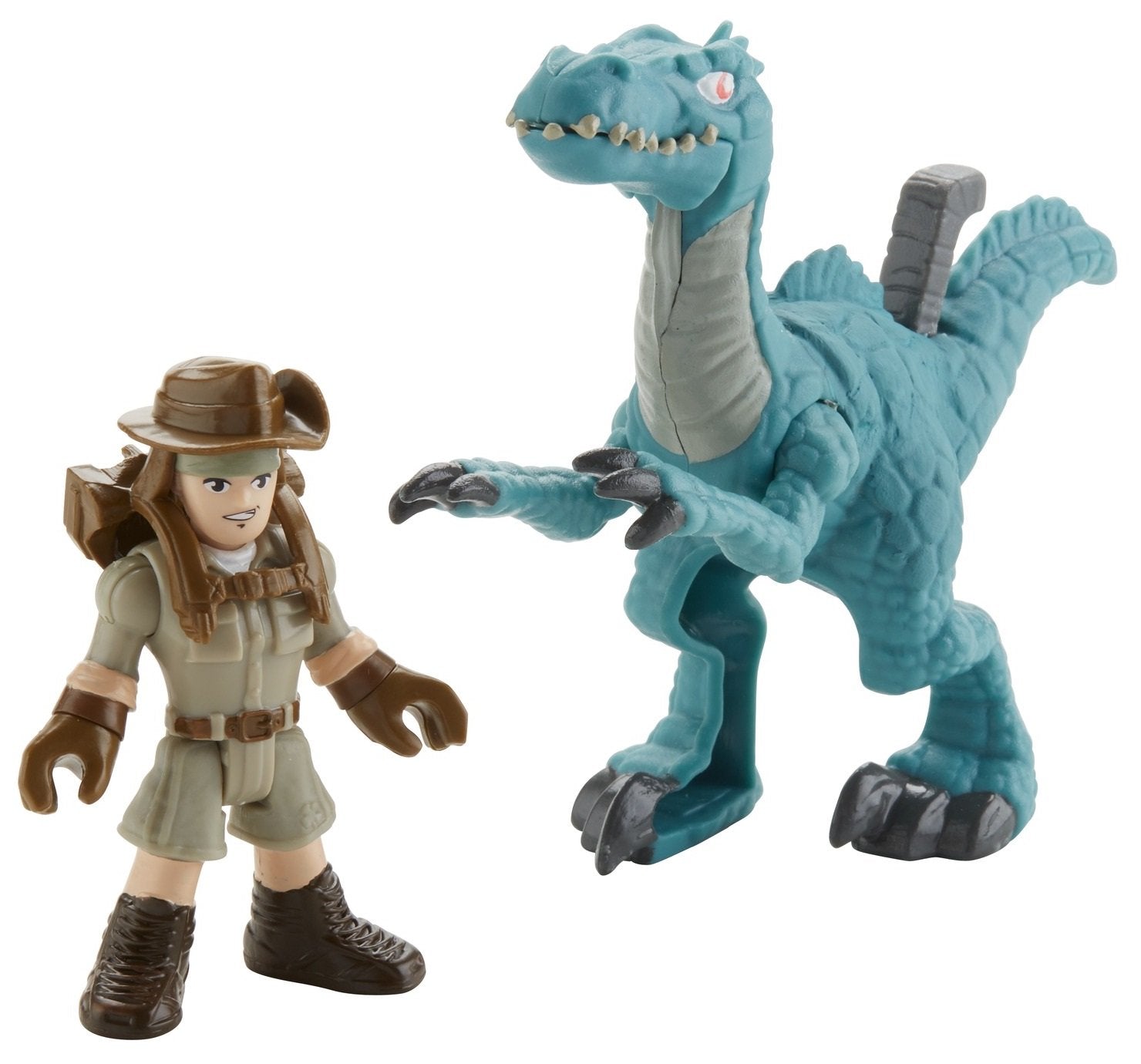 Imaginext Jurassic World, Muldoon & Raptor – Square Imports