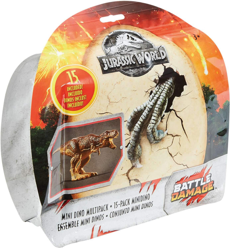 Jurassic World Fallen Kingdom mini Dino multipack 15 pack Battle Damage