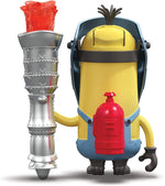 Minions The Rise of Gru Kevin Action Figure with Button Activated Flamethrower and Construction Accessories