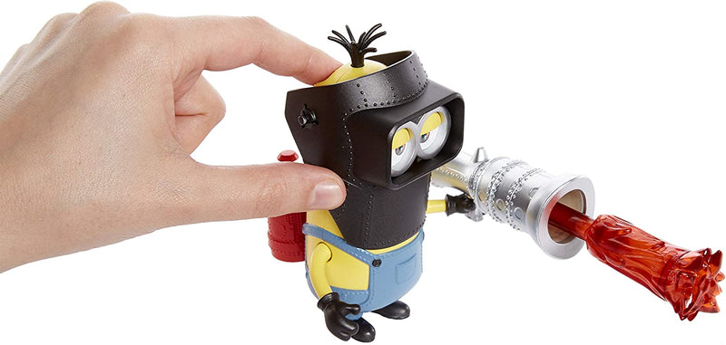 Minions The Rise of Gru Kevin Action Figure with Button Activated Flamethrower and Construction Accessories