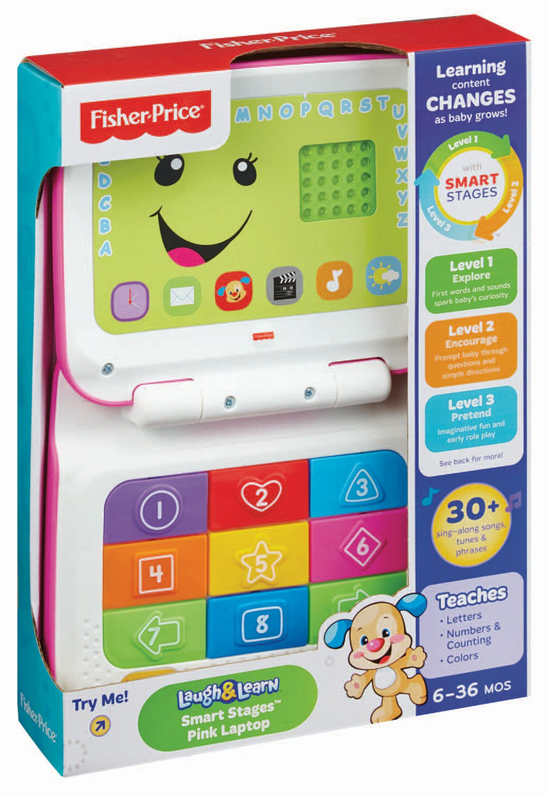 Laugh & Learn Smart Stages Laptop, Pink/White