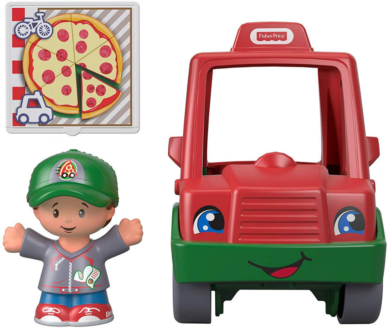 Little People Have a Slice Pizza Delivery Car
