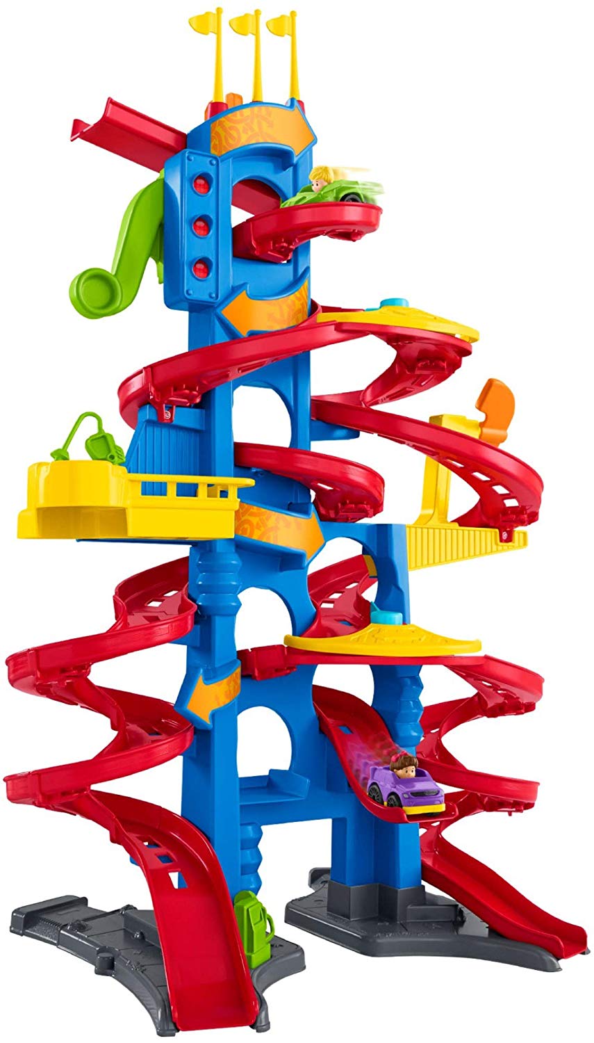 Little People Take Turns Skyway Wheelies Racetrack Set Square