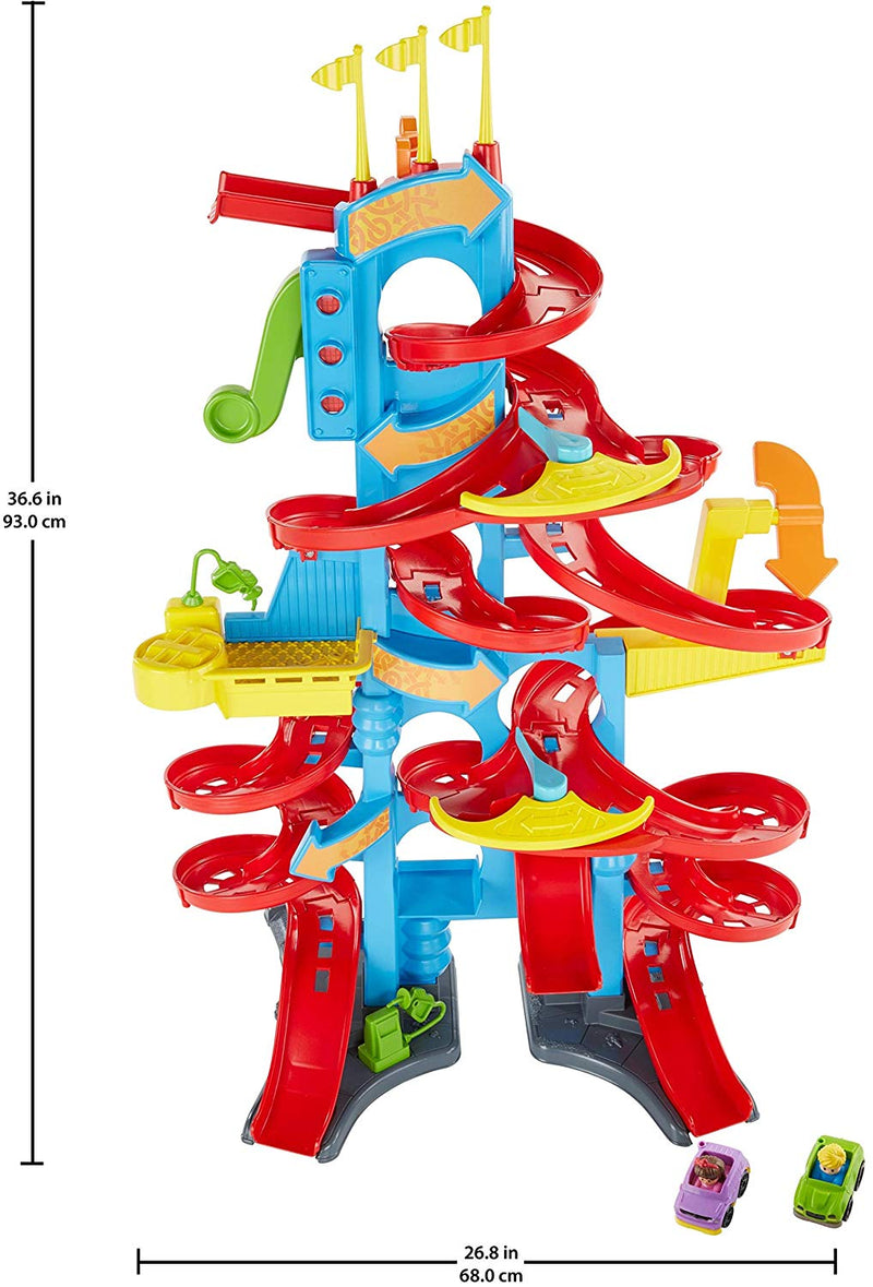 Little People Take Turns Skyway Wheelies Racetrack Set