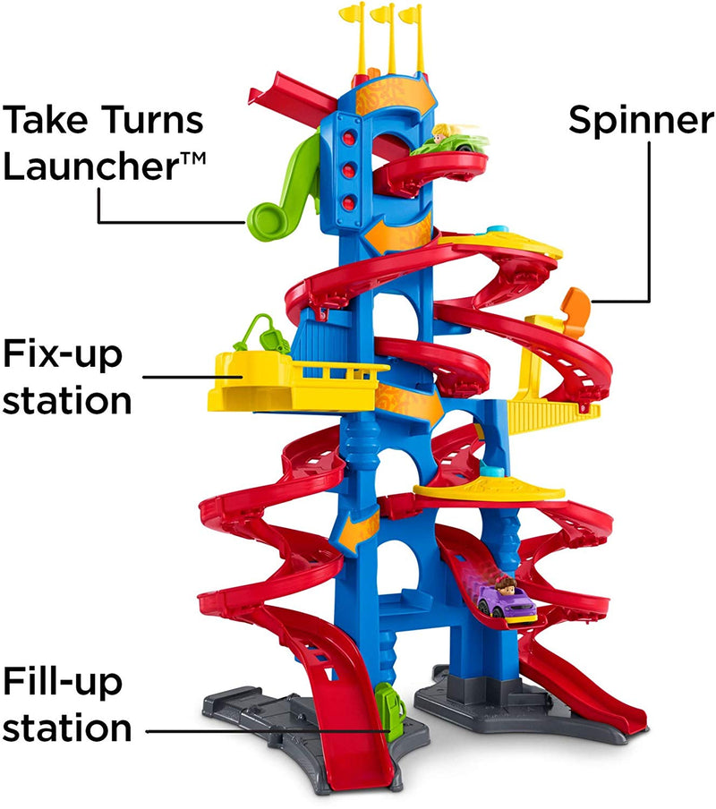 Little People Take Turns Skyway Wheelies Racetrack Set