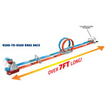 Hot Wheels Double Loop Dash Drag Racing Playset