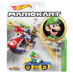 Hot Wheels Mario Kart Die-Cast Luigi with Mach 8 Vehicle