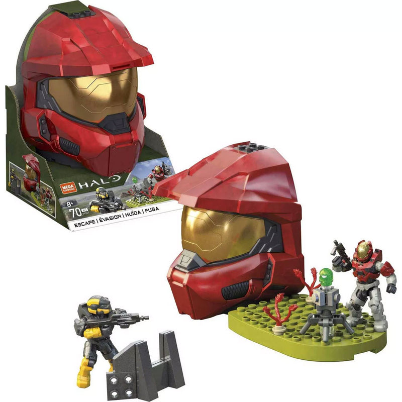 MEGA Construx - Halo Micro Action Figure Set - ESCAPE - Red Helmet