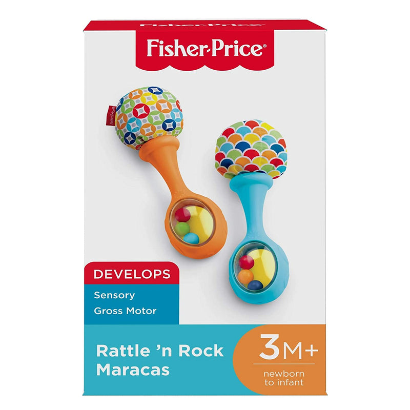 Fisher-Price Rattle 'n Rock Maracas, Blue/Orange