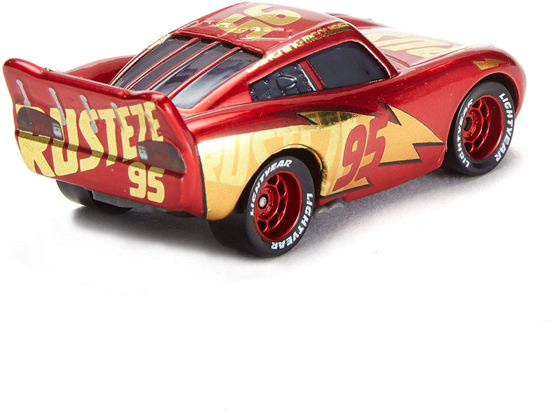 Disney Pixar Cars Die Cast Lightning McQueen With Wrap Vehicle