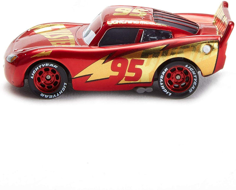 Disney Pixar Cars Die Cast Lightning McQueen With Wrap Vehicle