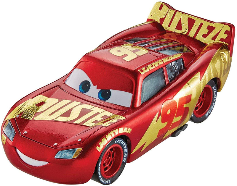 Disney Pixar Cars Die Cast Lightning McQueen With Wrap Vehicle