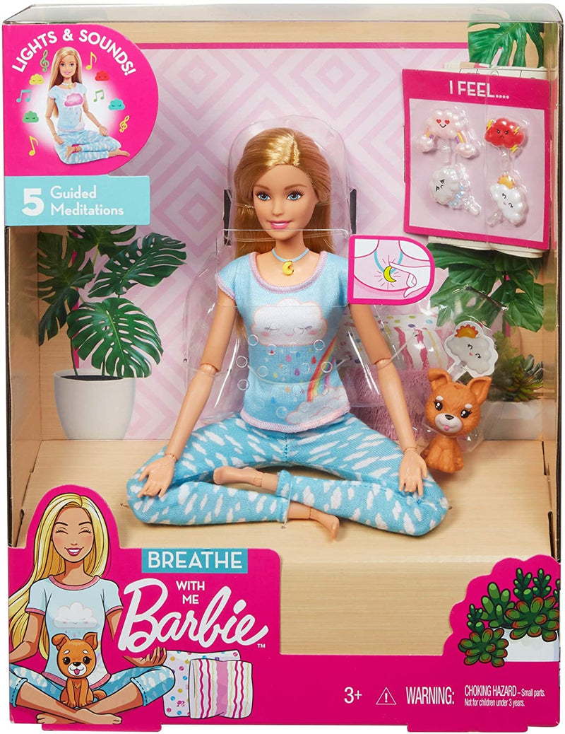 Barbie Breathe with Me Meditation Doll Blonde