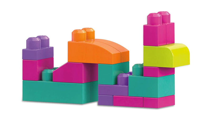 Mega Bloks Big Building Bag, Pink, 80 Piece