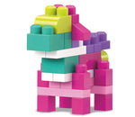 Mega Bloks Big Building Bag, Pink, 80 Piece