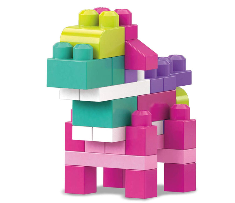 Mega bloks big building bag pink 80 piece discount