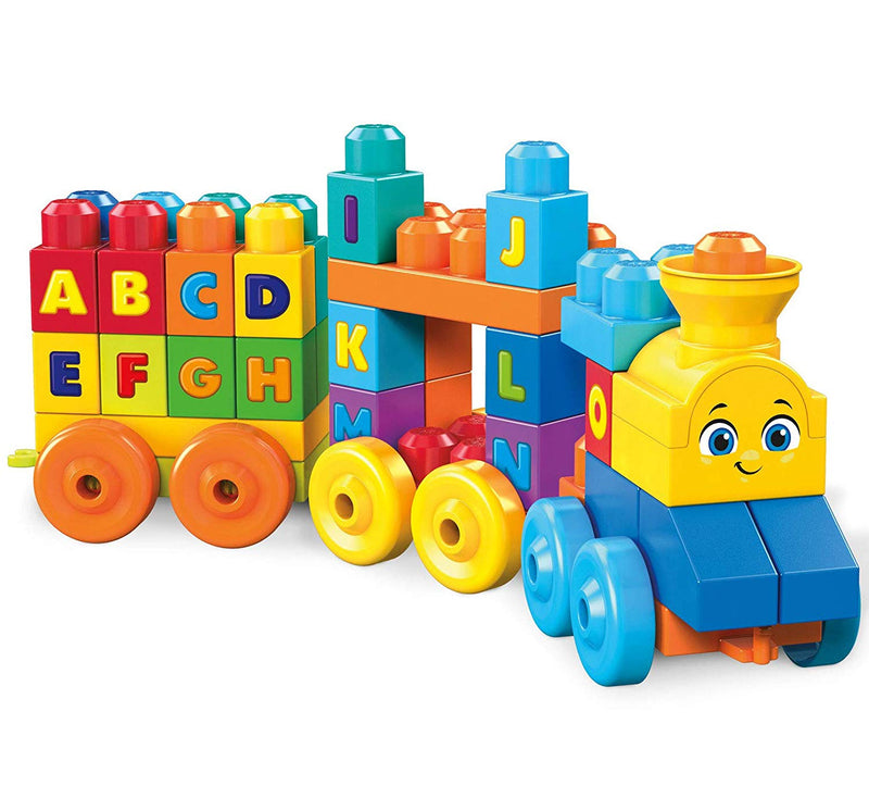 Mega Bloks ABC Musical Train Building Set, 50 pieces