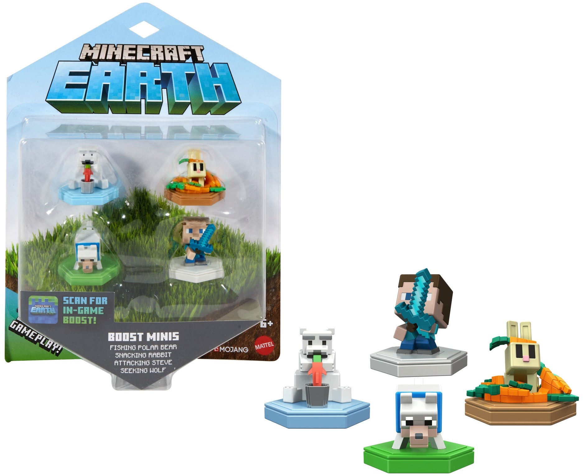 Minecraft Earth Boost Mini Figure 4-Pack – Square Imports