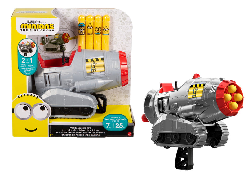 Minions The Rise of Gru Missile 2-in-1 Combat Tank and Missile Blaster