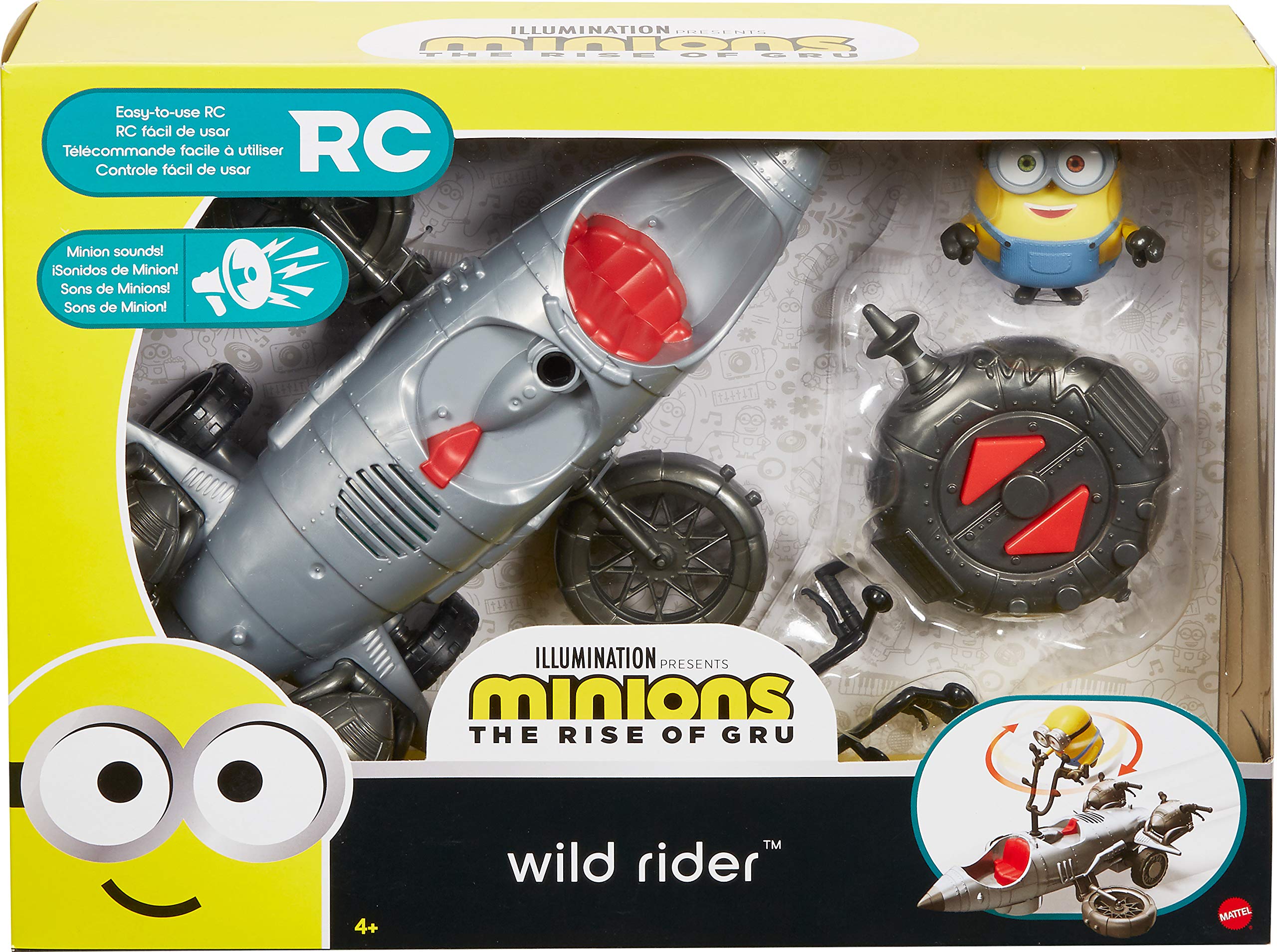 Mattel Minions - Vehículo de control remoto Wild Rider con Mattel Minions - Vehículo de control remoto Wild Rider con
