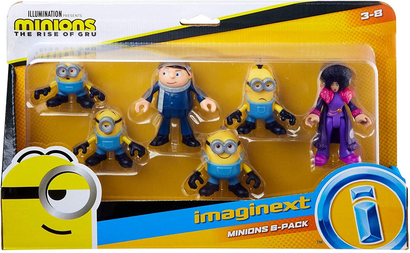 Imaginext Minions The Rise of Gru Figure Pack Set of 6