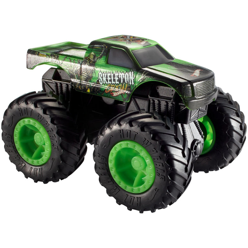 Hot Wheels Monster Trucks 1:43 Scale Skeleton Crew Rev Tredz Toy Truck